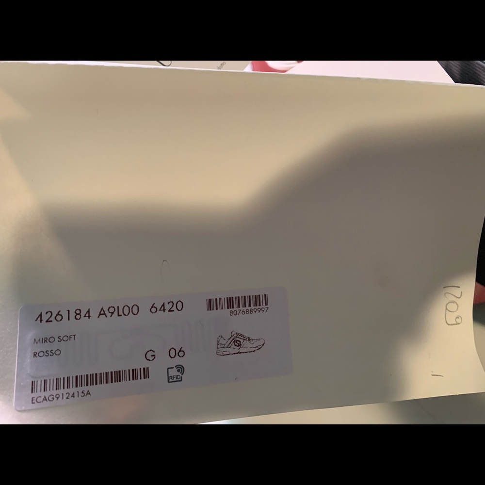 Gucci miro soft rosso sneakers